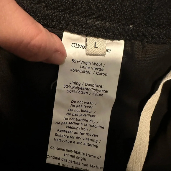 Oliver Spencer wool and cotton pants size large - Picture 6 of 6